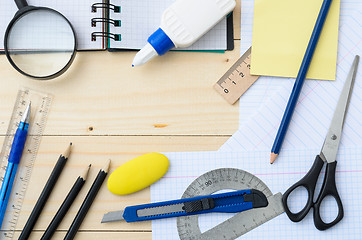 Image showing School and office stationery