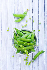 Image showing green peas