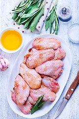 Image showing raw chicken wings