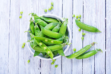 Image showing green peas