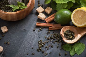 Image showing tea composition set