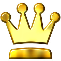 Image showing 3D Golden Crown