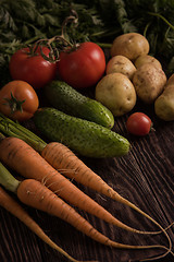 Image showing freshly grown raw vegetables