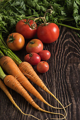 Image showing freshly grown raw vegetables