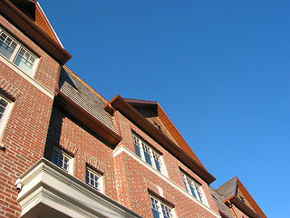 Image showing New brick townhomes