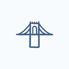 Image showing Bridge sketch icon.