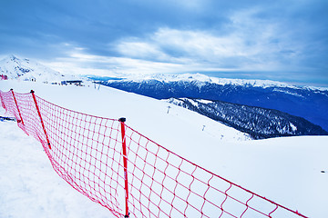 Image showing Snow in mountains. 