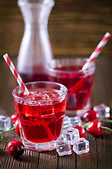 Image showing cherry drink