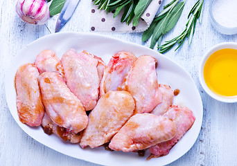 Image showing raw chicken wings