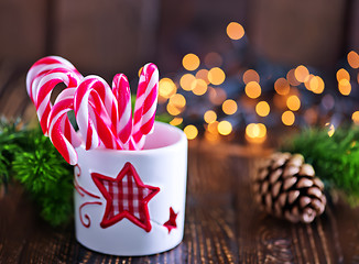 Image showing candy canes