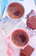 Image showing cocoa drink with chocolate