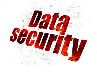 Image showing Privacy concept: Data Security on Digital background