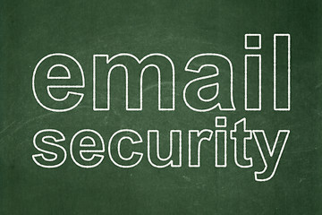 Image showing Protection concept: Email Security on chalkboard background