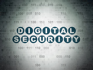 Image showing Privacy concept: Digital Security on Digital Data Paper background