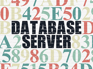 Image showing Database concept: Database Server on wall background
