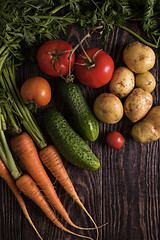 Image showing freshly grown raw vegetables