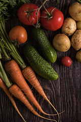 Image showing freshly grown raw vegetables