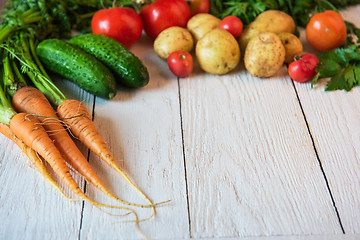 Image showing freshly grown raw vegetables