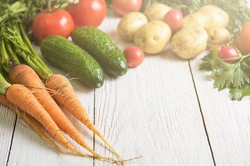 Image showing freshly grown raw vegetables