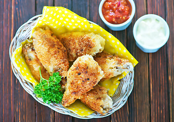 Image showing fried chicken wings