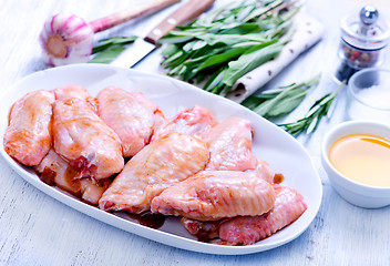 Image showing raw chicken wings