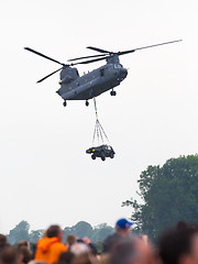 Image showing LEEUWARDEN, NETHERLANDS - JUNI 11 2016: Chinook CH-47 military h