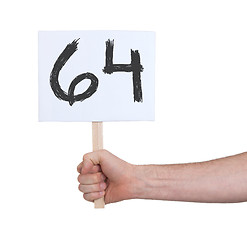 Image showing Sign with a number, 64