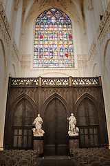 Image showing Inside of a creepy old church