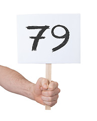 Image showing Sign with a number, 79