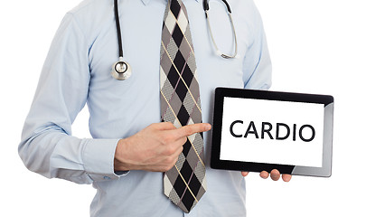 Image showing Doctor holding tablet - Cardio