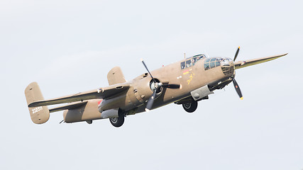 Image showing LEEUWARDEN, THE NETHERLANDS - JUNE 10: WW2 B-25 Mitchell bomber 