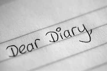 Image showing Dear Diary Entry