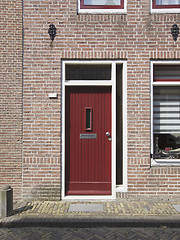 Image showing Red door, Netherlands