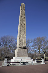 Image showing Egypian obelisks, Central Park, NYC 