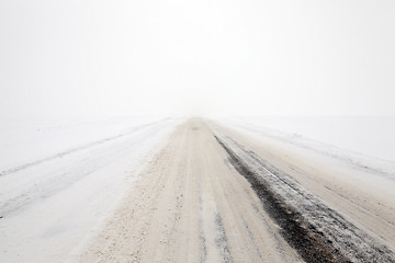 Image showing road in winter