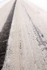 Image showing road in winter