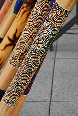 Image showing A Didgeridoo Display