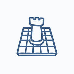 Image showing Chess sketch icon.