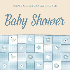 Image showing baby boy shower card