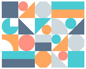 Image showing Vector abstract colorful geometric background