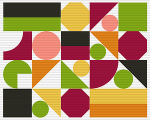 Image showing Vector abstract colorful geometric background