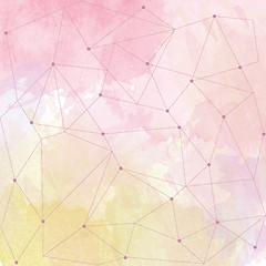 Image showing watercolor background with triangle design