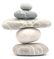 Image showing balancing pebble tower