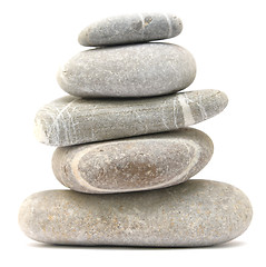 Image showing balancing pebble tower