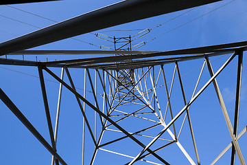 Image showing High-voltage power poles