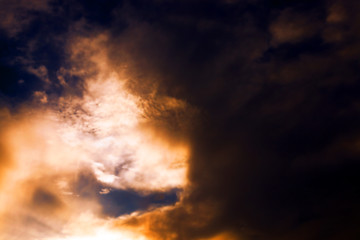 Image showing the sky during sunset