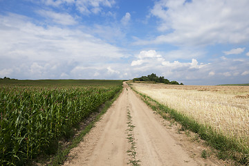 Image showing road in a field