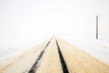 Image showing road in winter