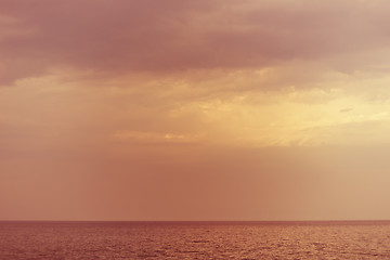 Image showing sunset seascape background