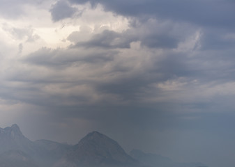Image showing dark rainy clouds